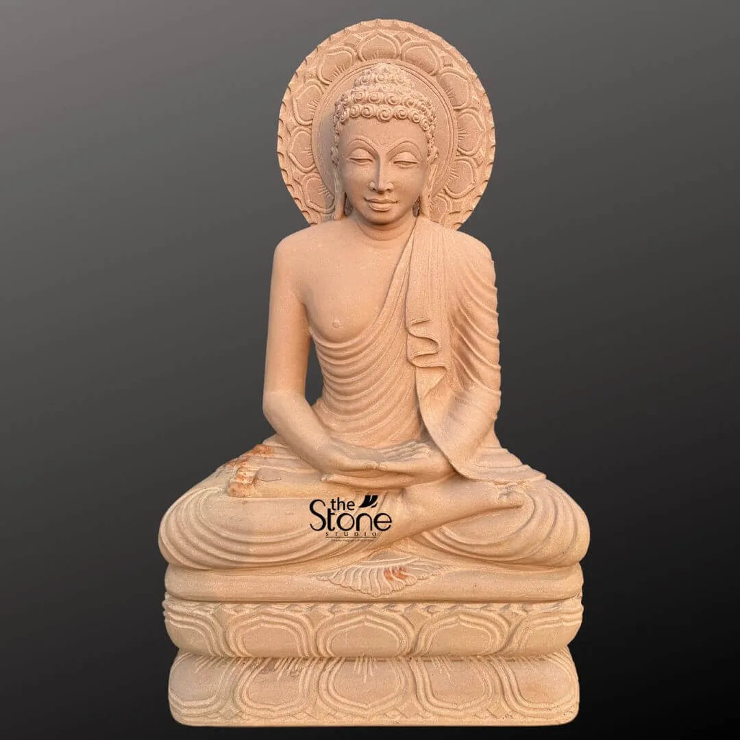 Stone Buddha Garden Statue 3.5ft