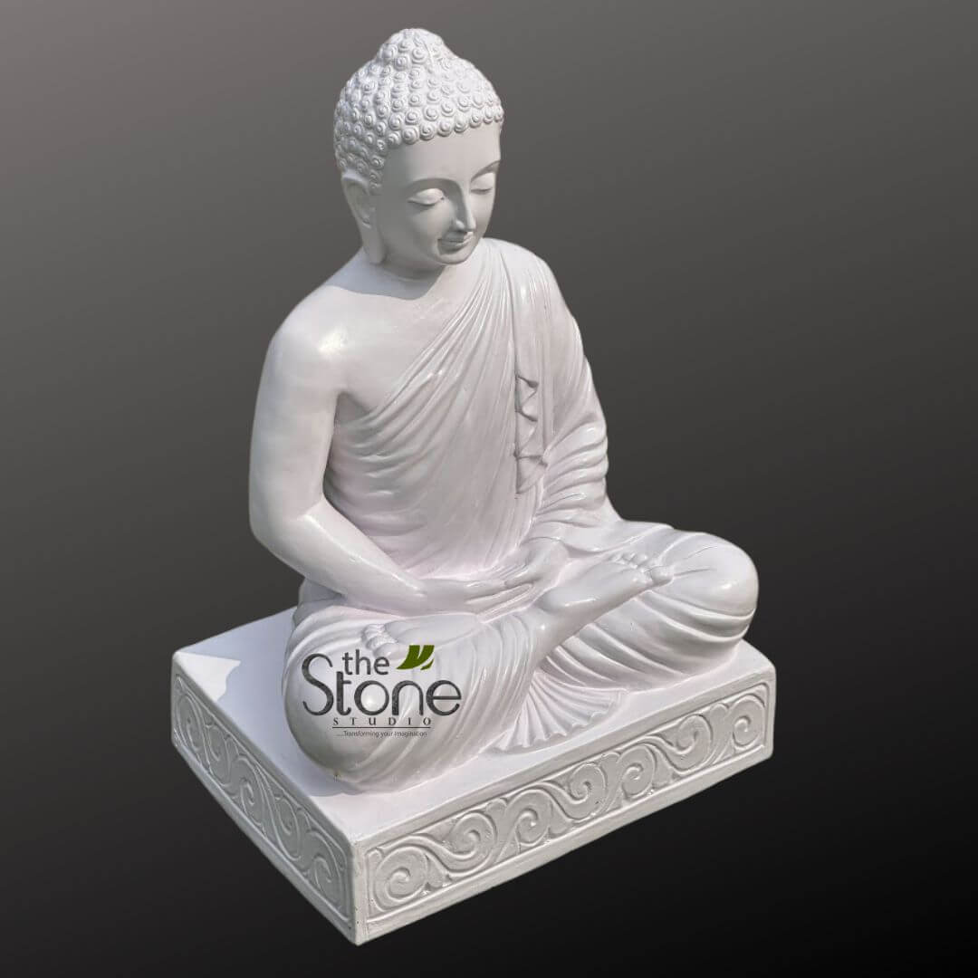 White Buddha Sculpture for home 28″