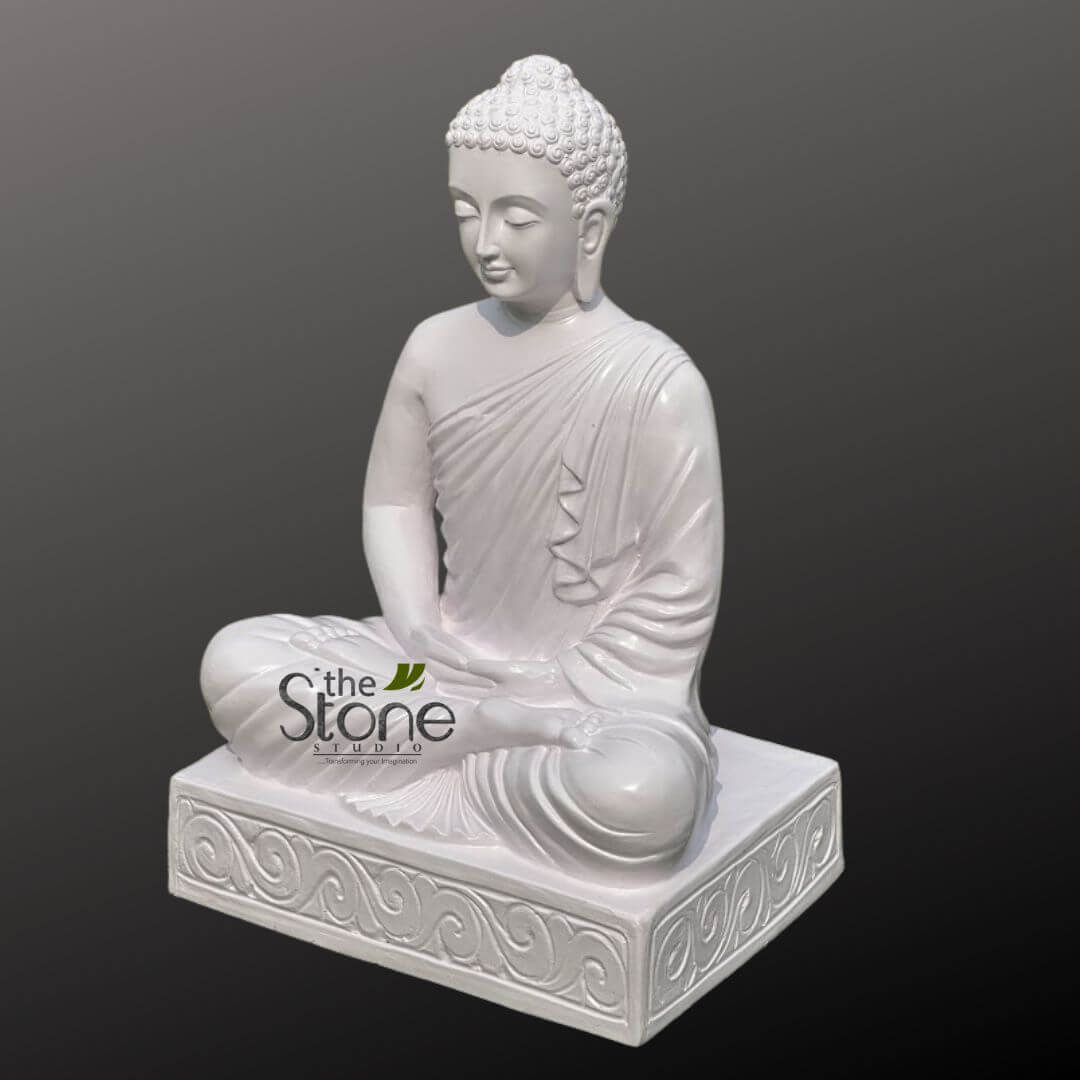 White Buddha Sculpture for home 28″