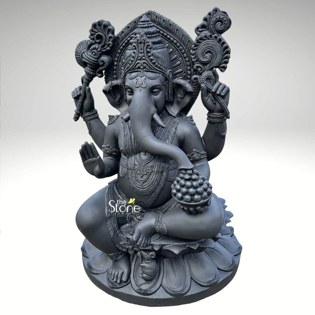 Fiber Ganesha Statue 3.5ft