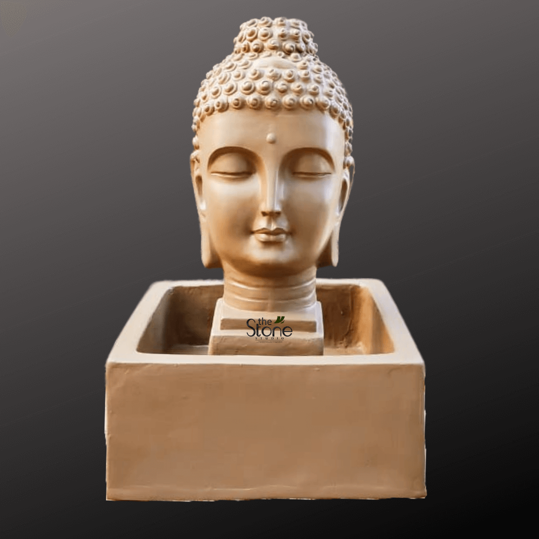 Buddha Head Water Fountain 2.5ft