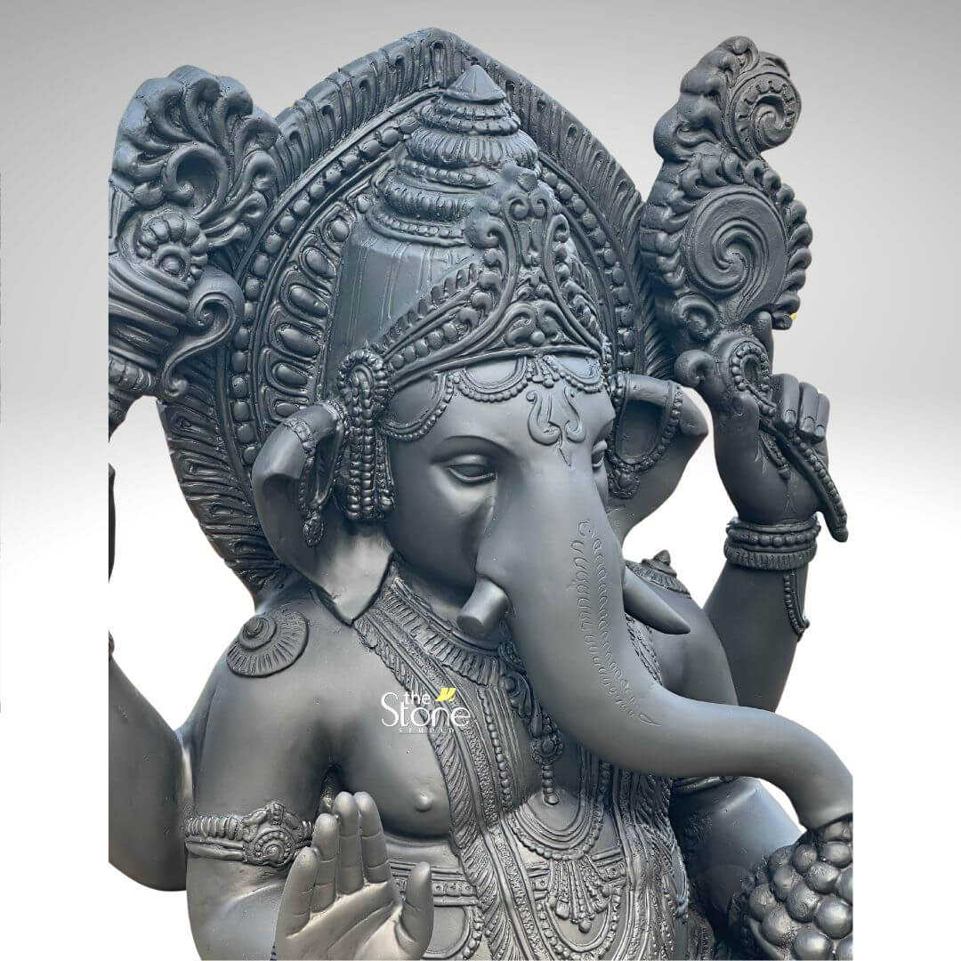 Fiber Ganesha Statue 3.5ft