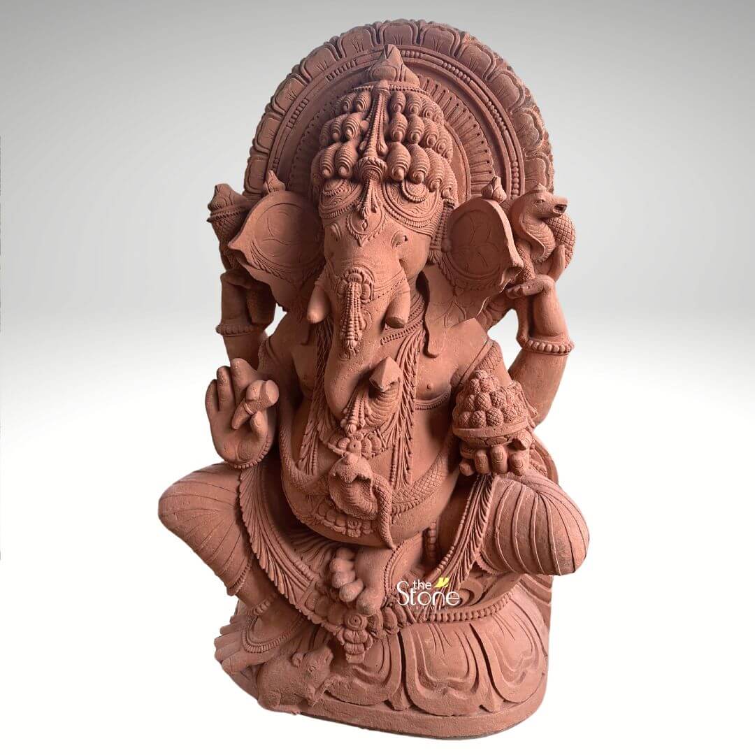 4 Feet Sandstone Ganesha Statue