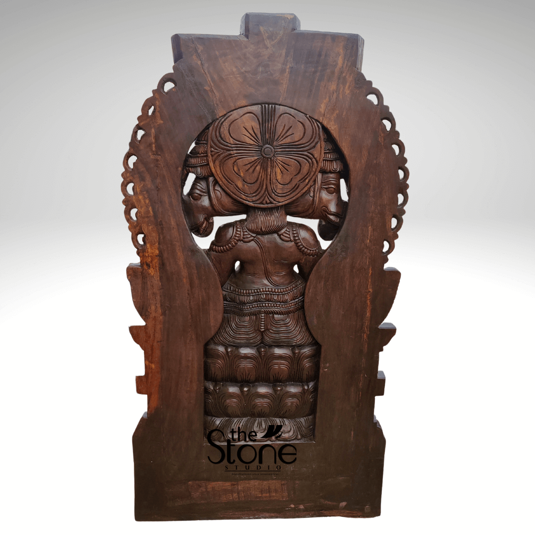 Large Wooden Ganesh Statue 6ft
