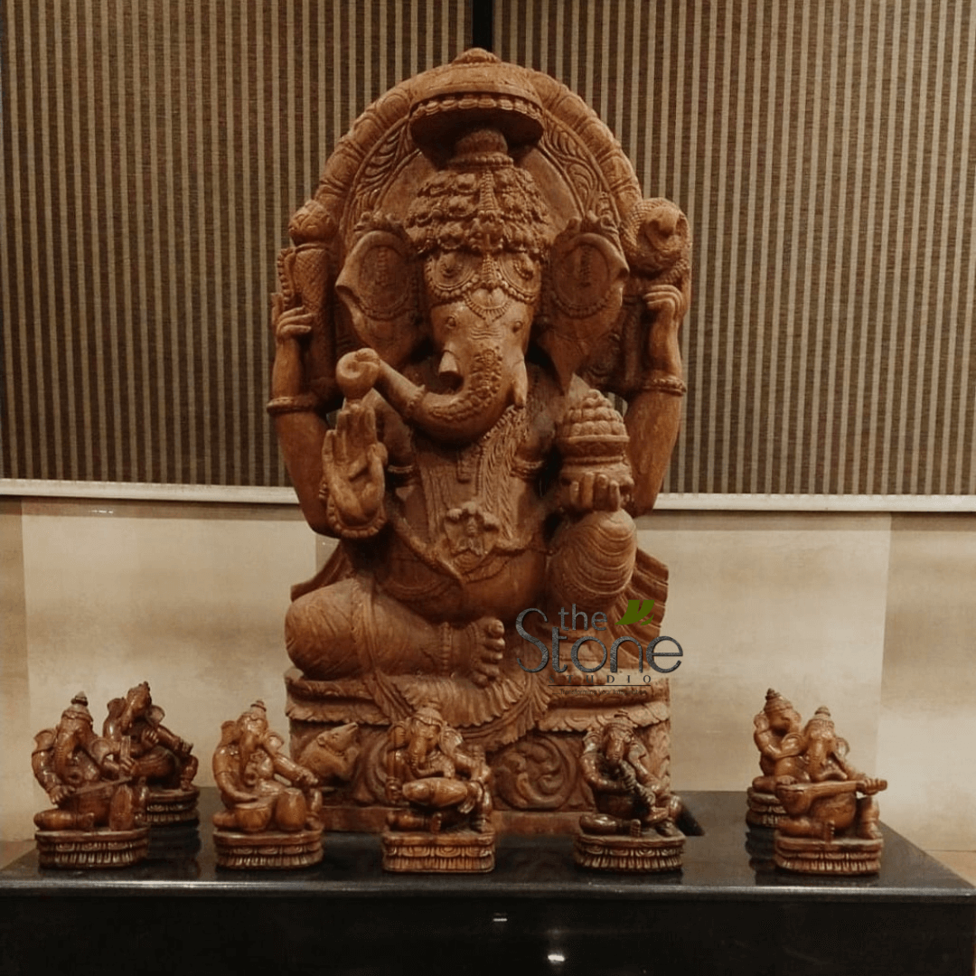Ganapati Murti In Sandstone 5ft