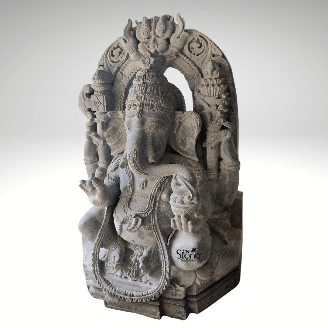 Grey Ganesha Statue 2.5ft