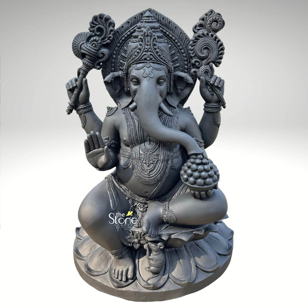 Fiber Ganesha Statue 3.5ft