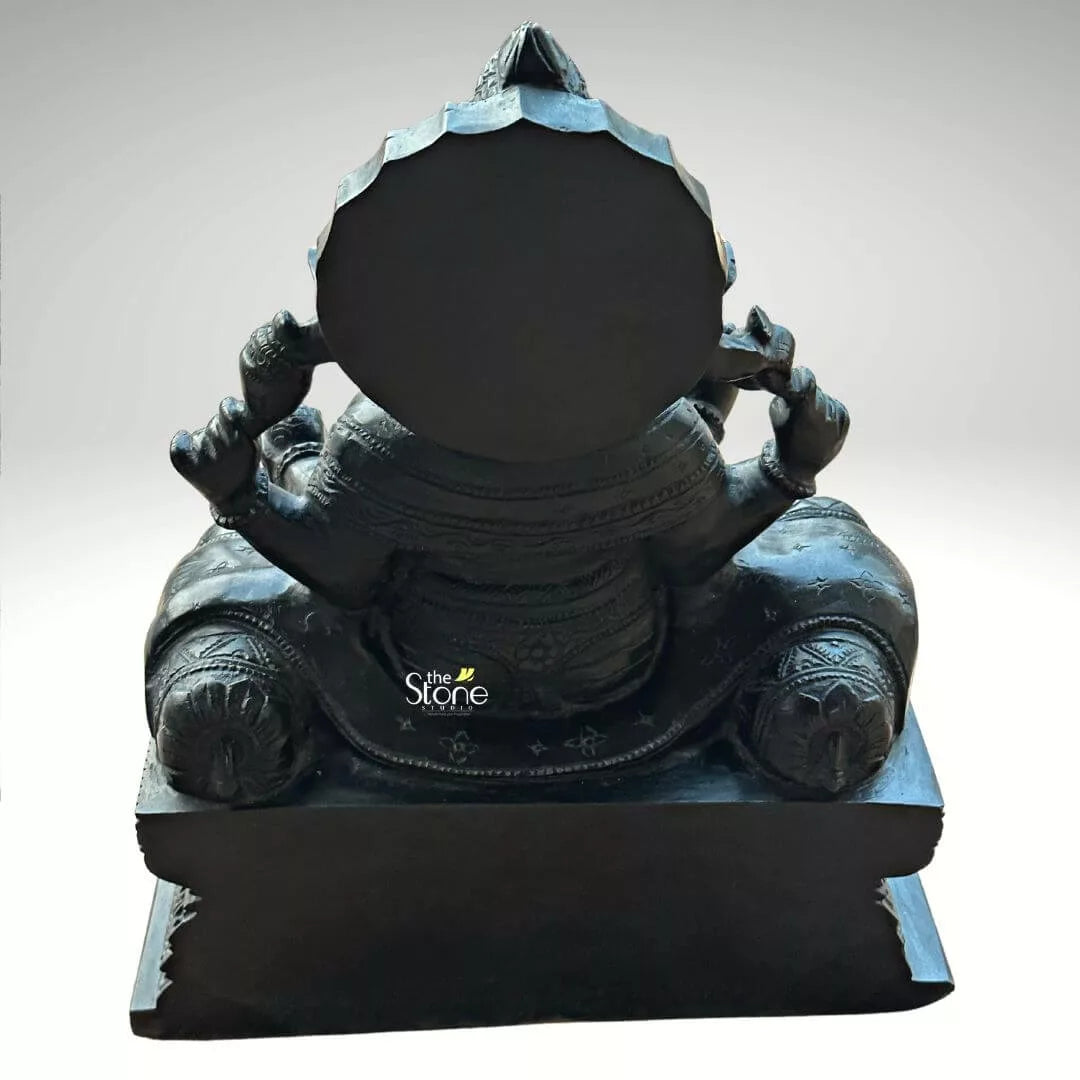 Singhasan Ganesha Statue 18″