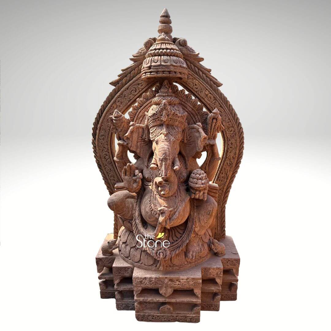 4.5 Feet Sandstone Ganesha Statue