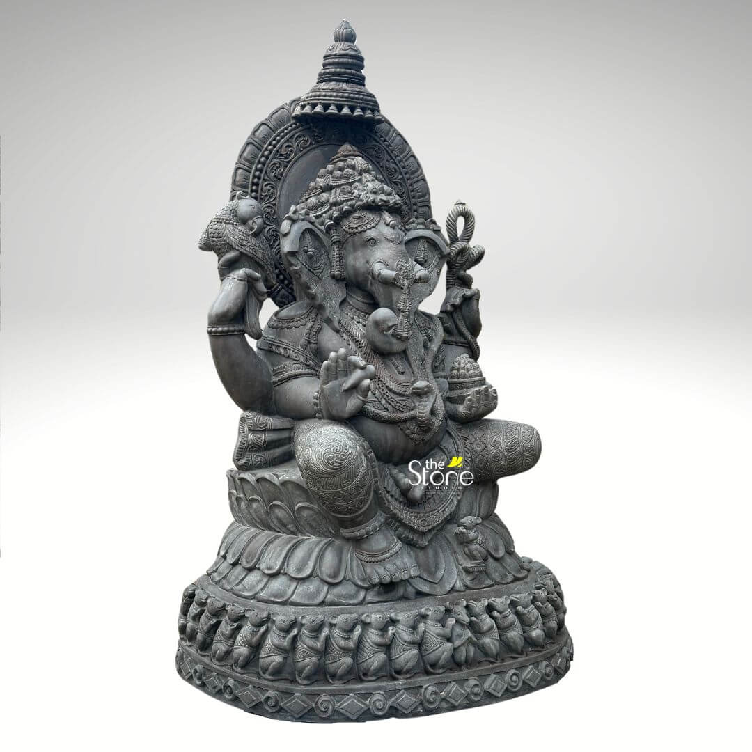 Large Stone Ganesh Garden Statue 6ft