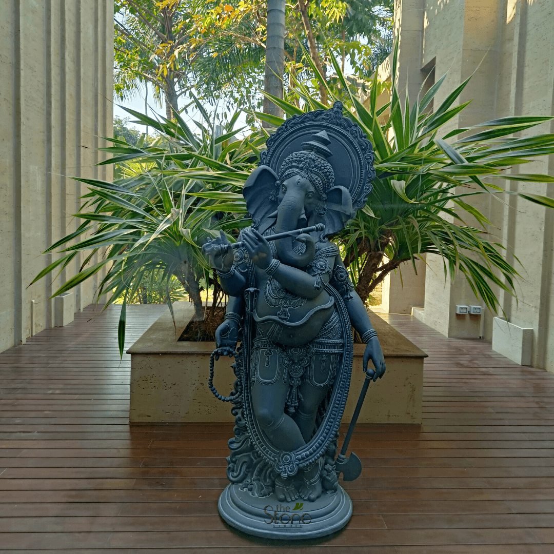 Flute Ganesha Statue 5ft