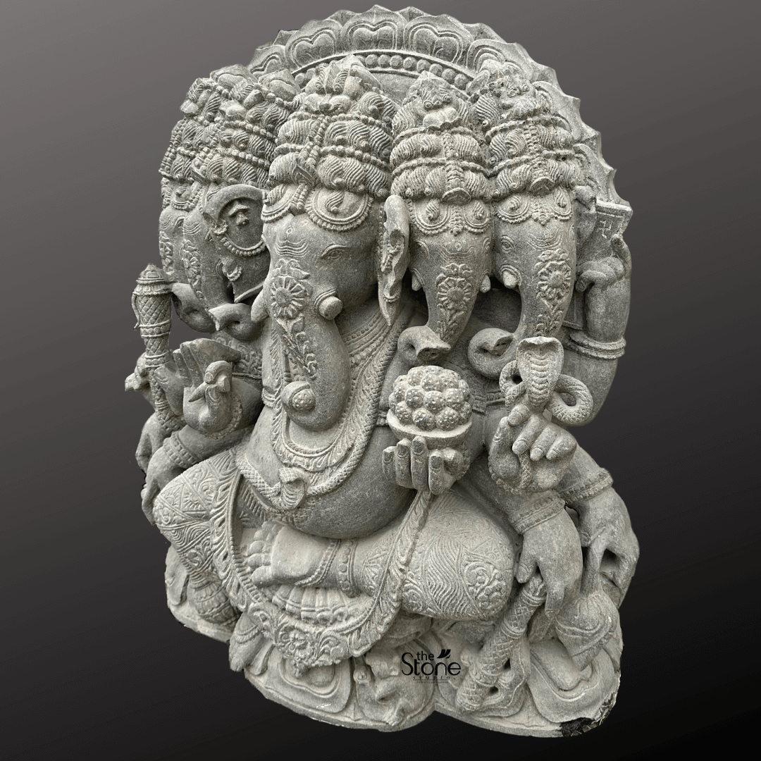 Five-headed Ganesha Statue 32″