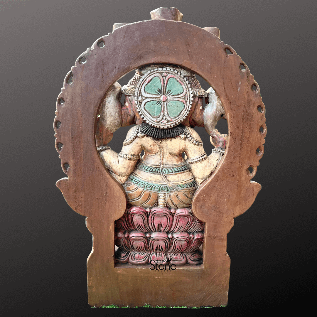 Tri-Mukha Ganesha Statue 3ft