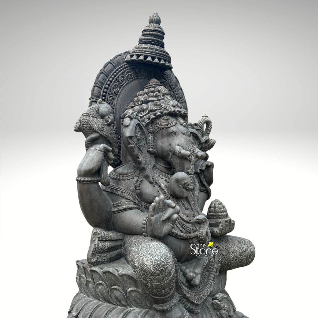 Large Stone Ganesh Garden Statue 6ft