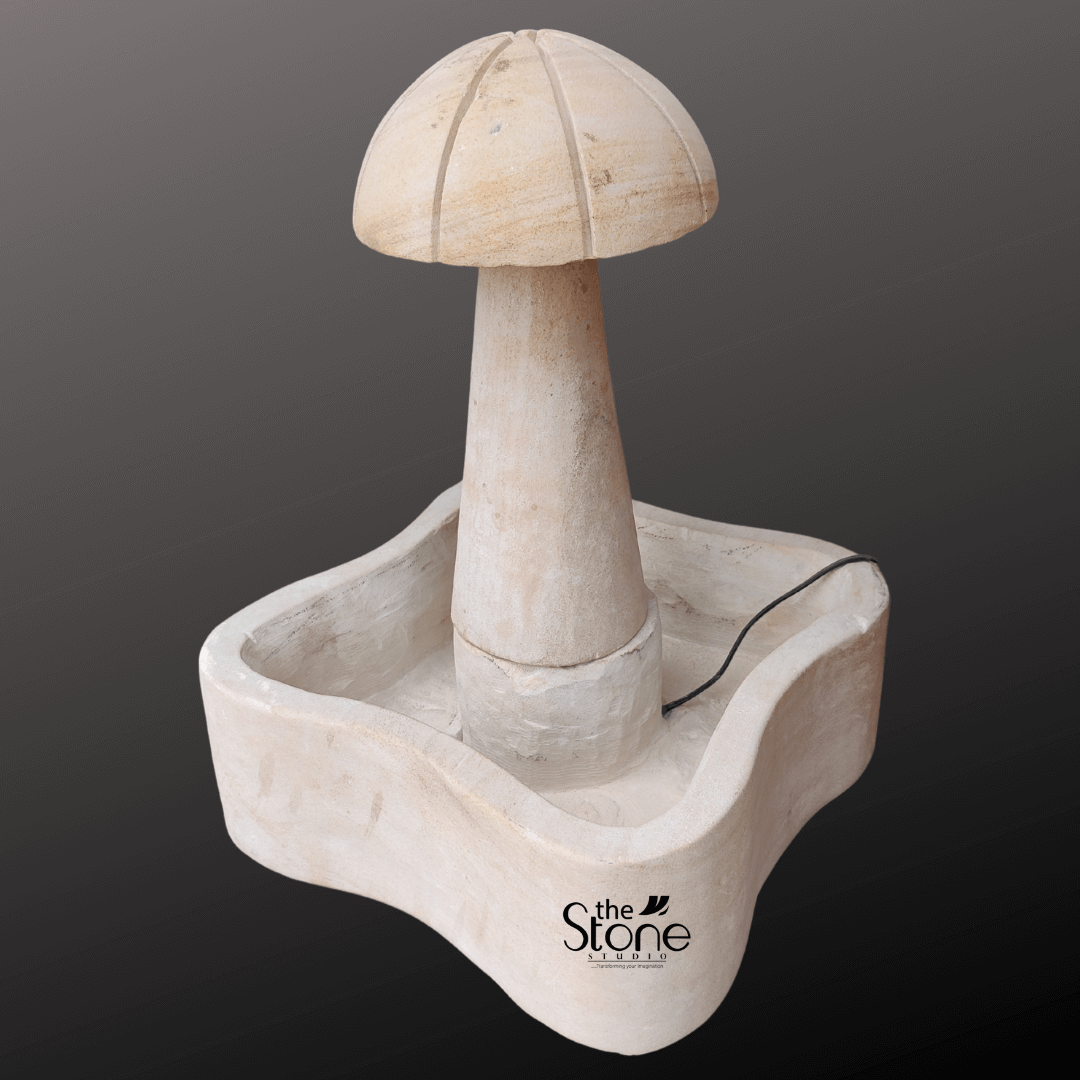 Mushroom Water Fountain 18″