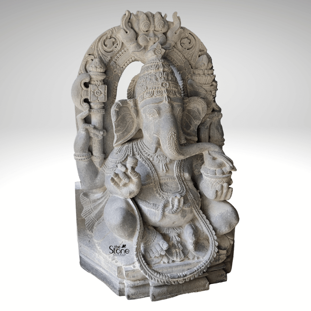 Grey Ganesha Statue 2.5ft