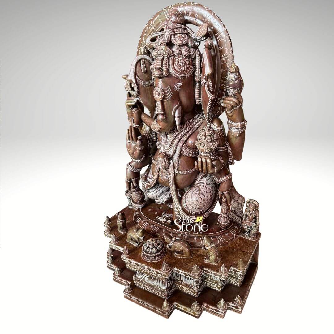 Standing Ganesha Unique Stone Statue 2ft