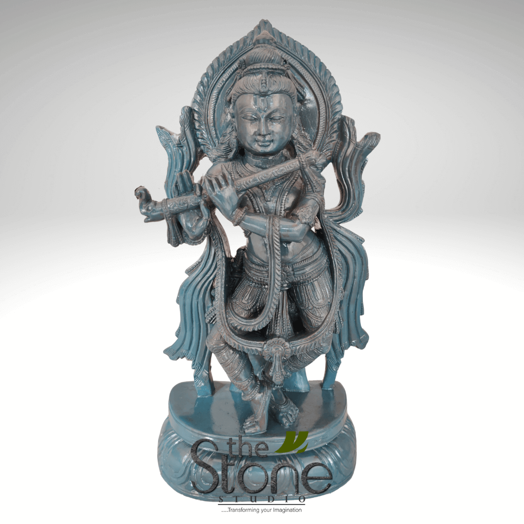 Krishna Statue Blue 15″