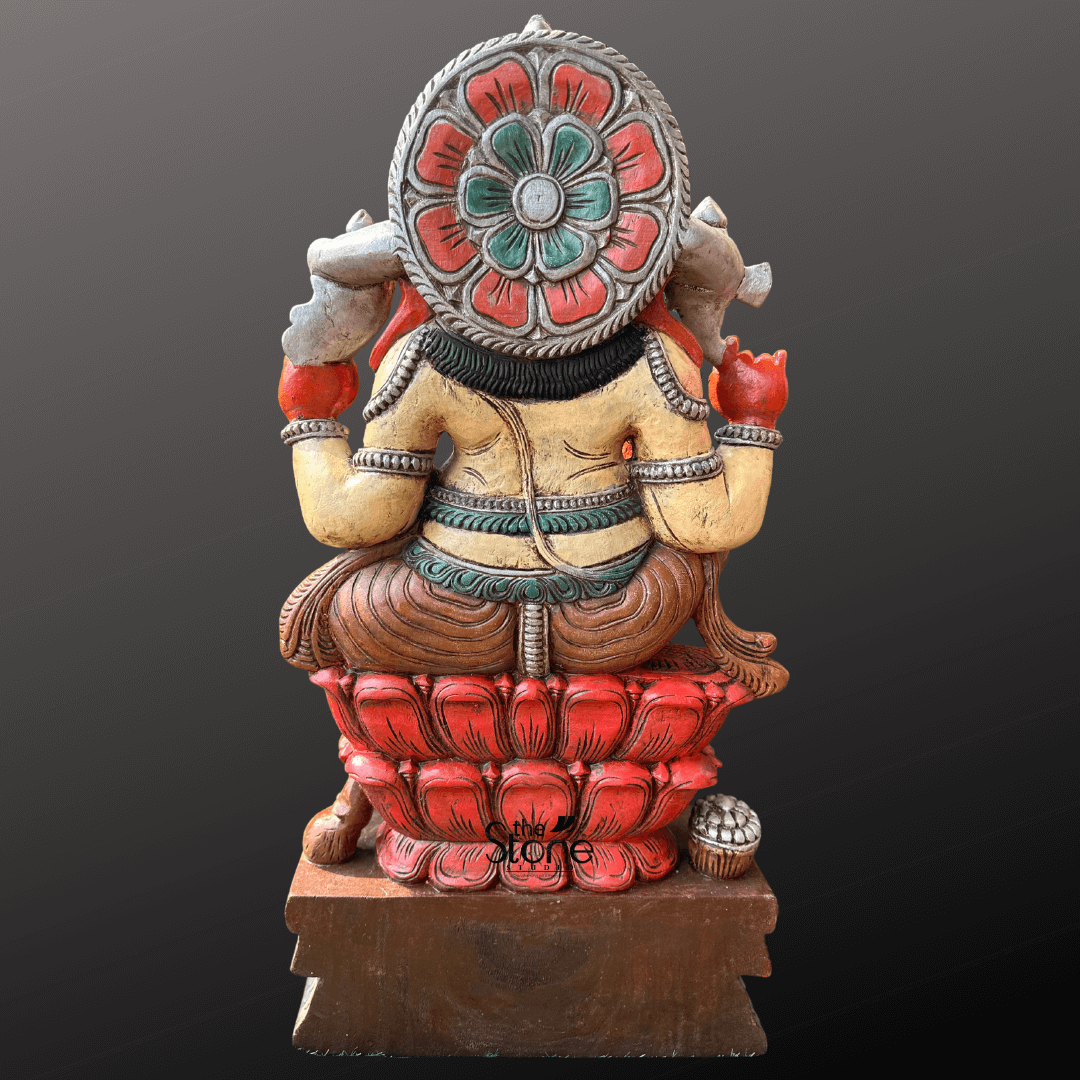 Lord Ganesha Seated in Lalitasana 36″