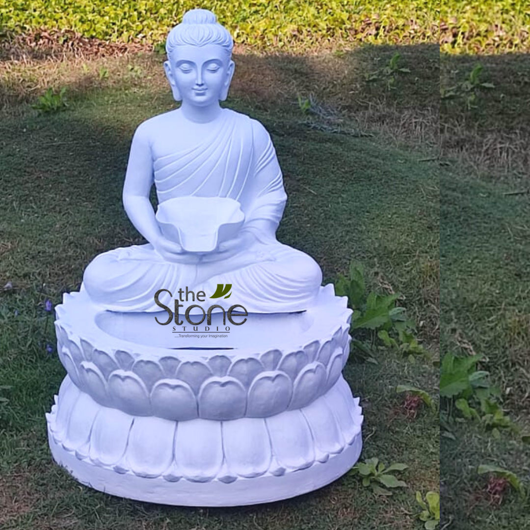 Buddha Statue With Fountain 3ft