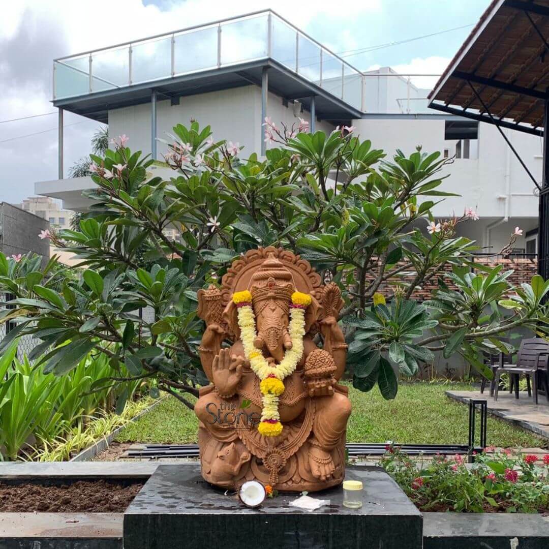 Stone Ganesha Sculpture 2.5ft