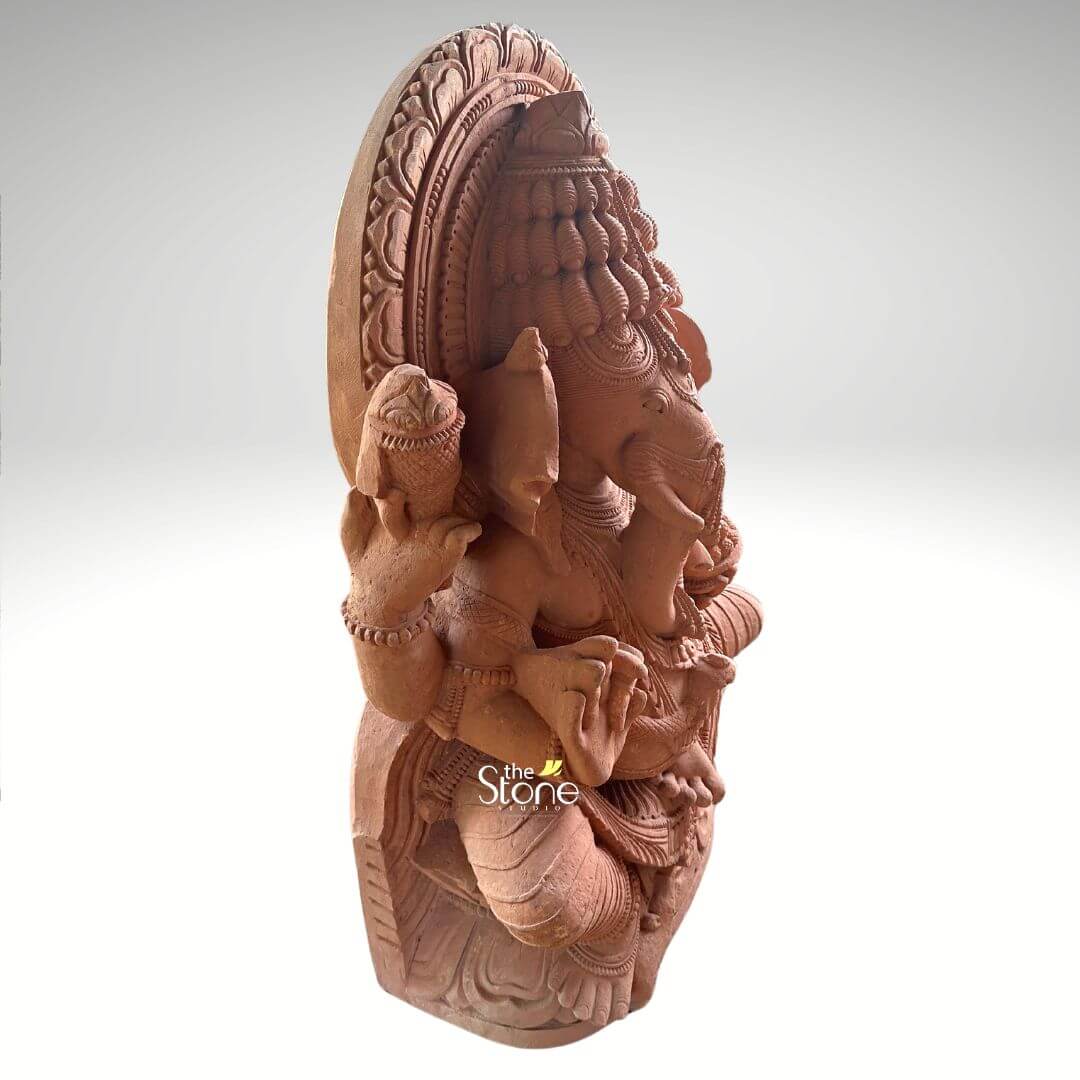 4 Feet Sandstone Ganesha Statue