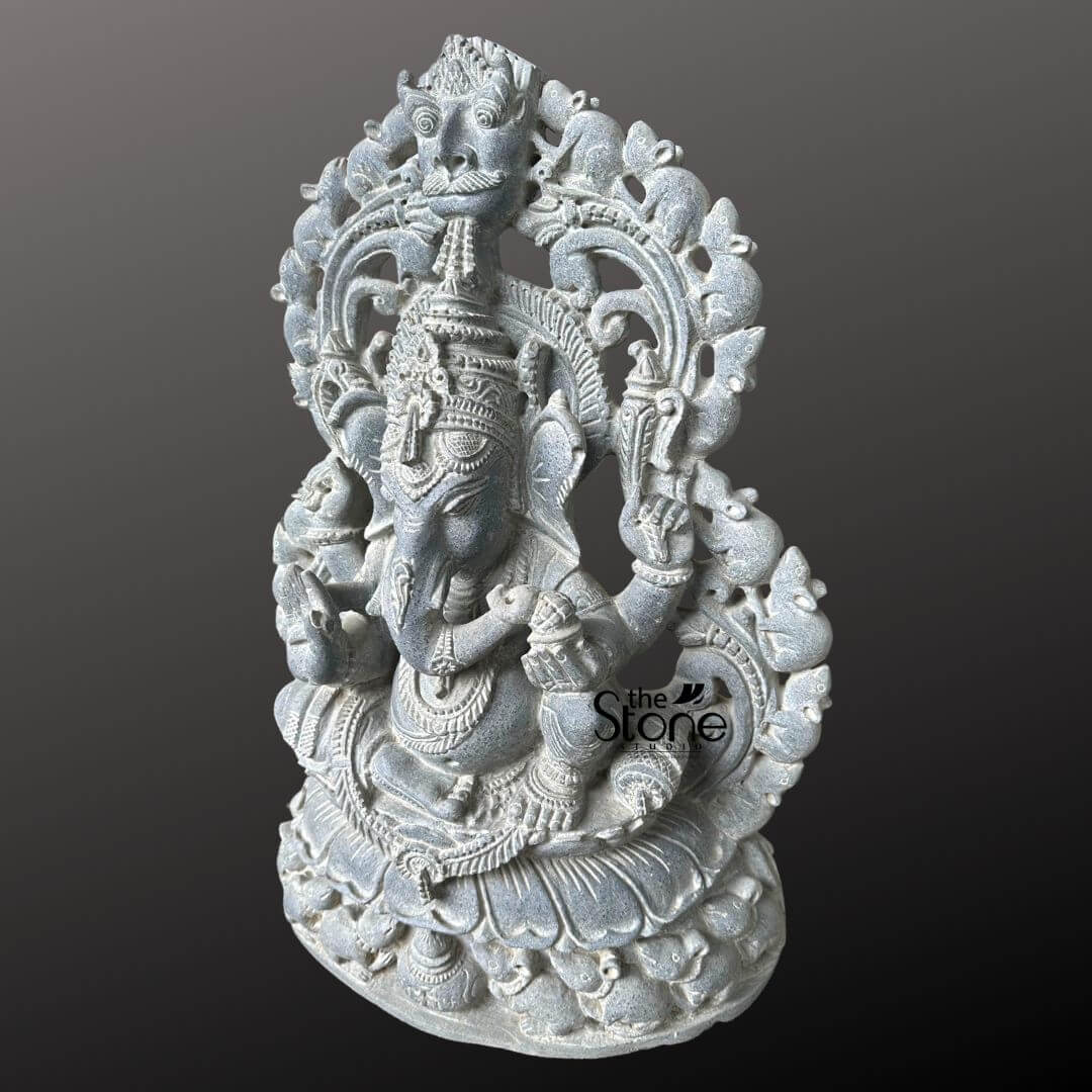 Lord Ganesha Granite Sculpture 2ft