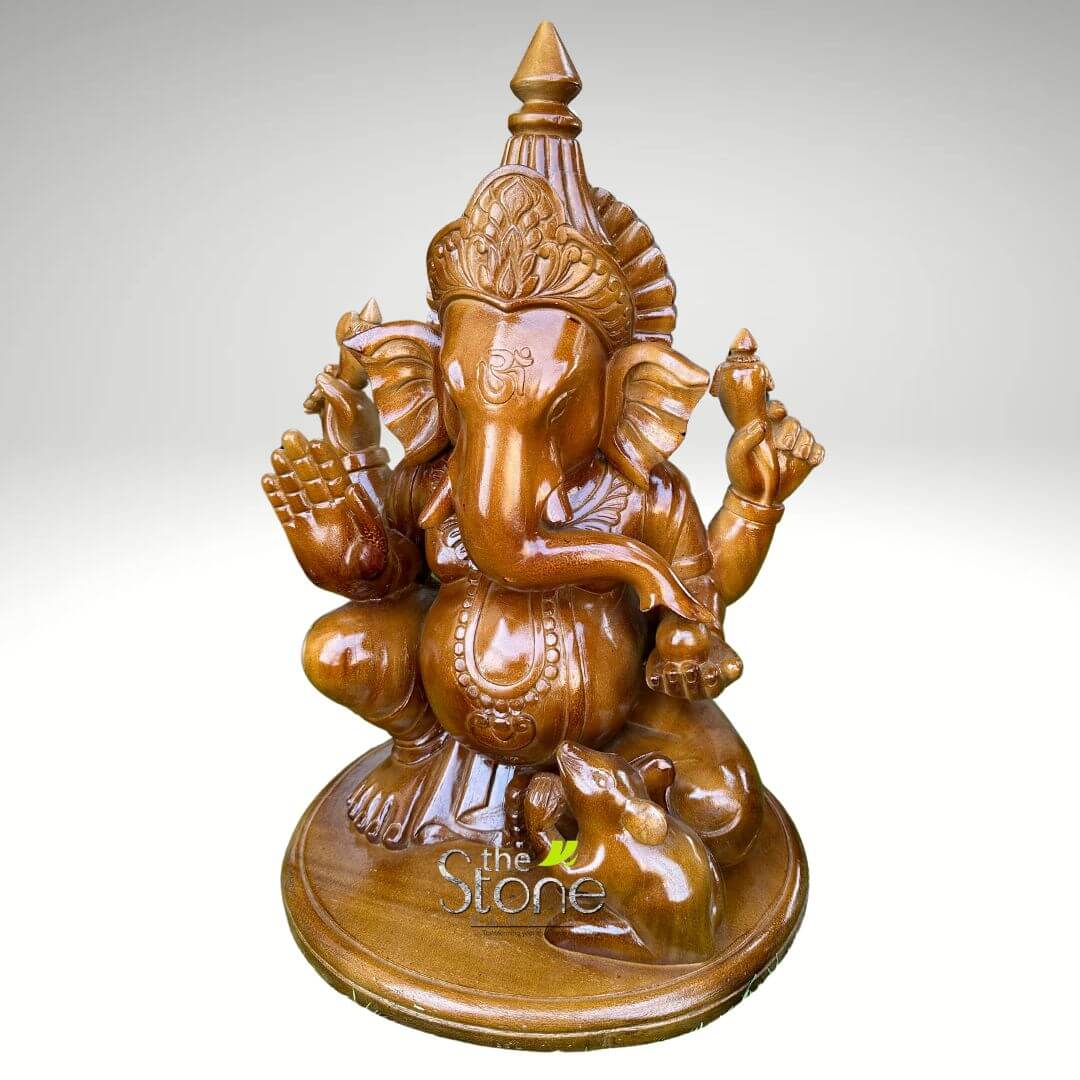 Lord Ganesha Wooden Statue 2ft