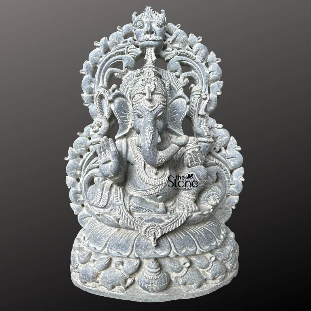 Lord Ganesha Granite Sculpture 2ft