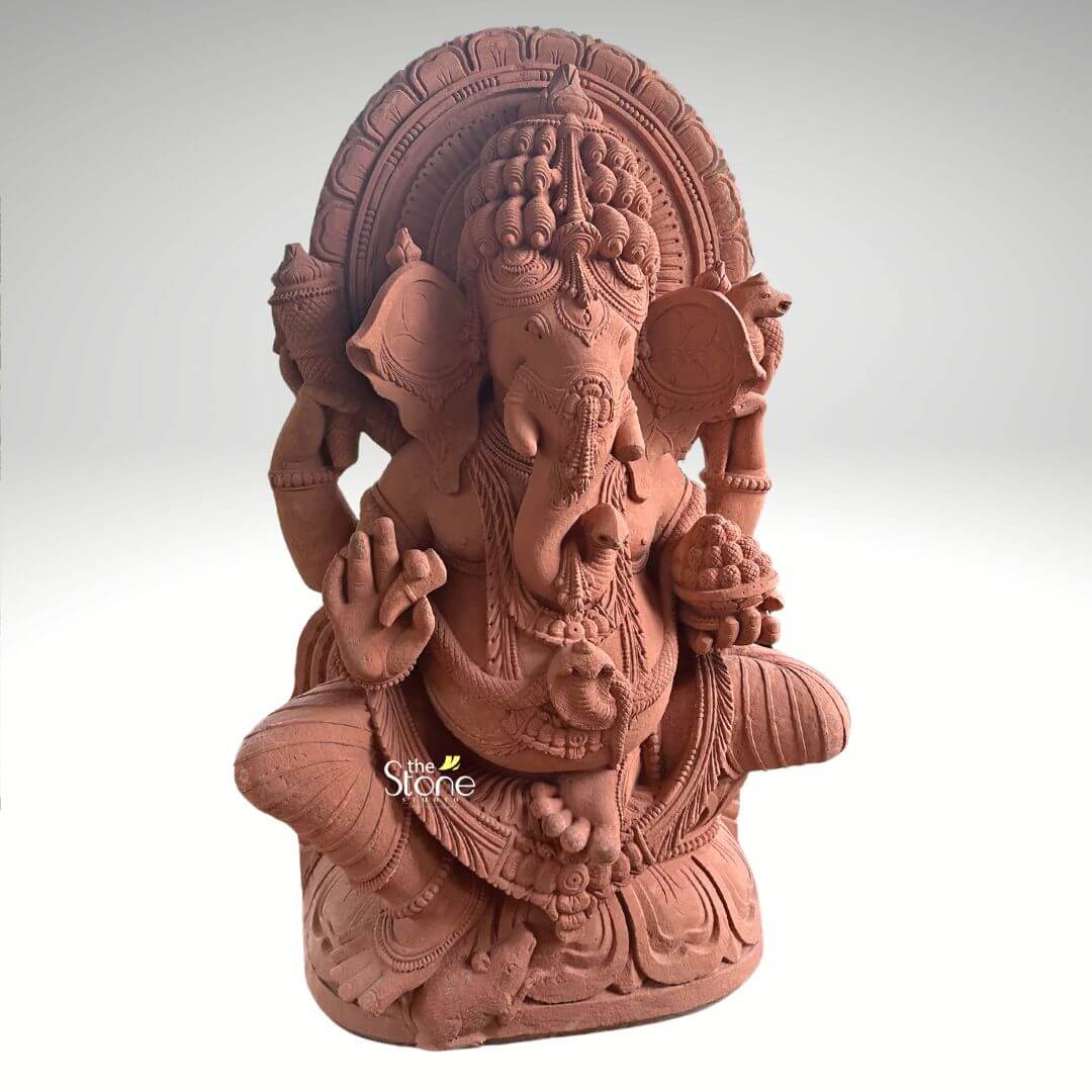 4 Feet Sandstone Ganesha Statue
