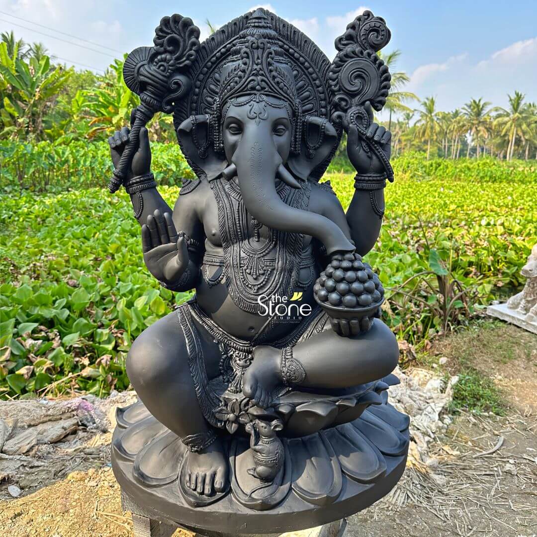 Fiber Ganesha Statue 3.5ft