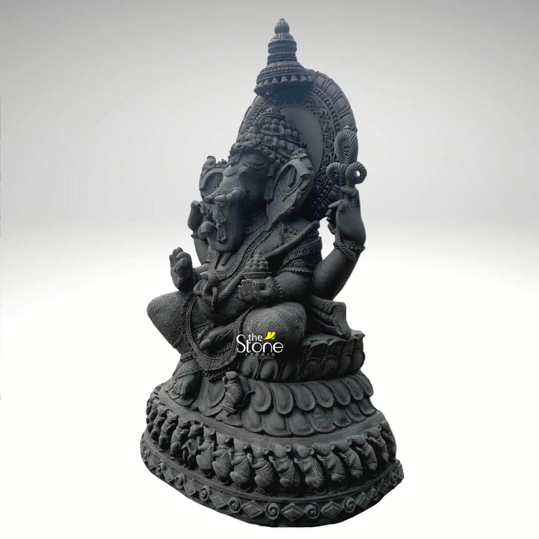 Large Stone Ganesh Garden Statue 6ft