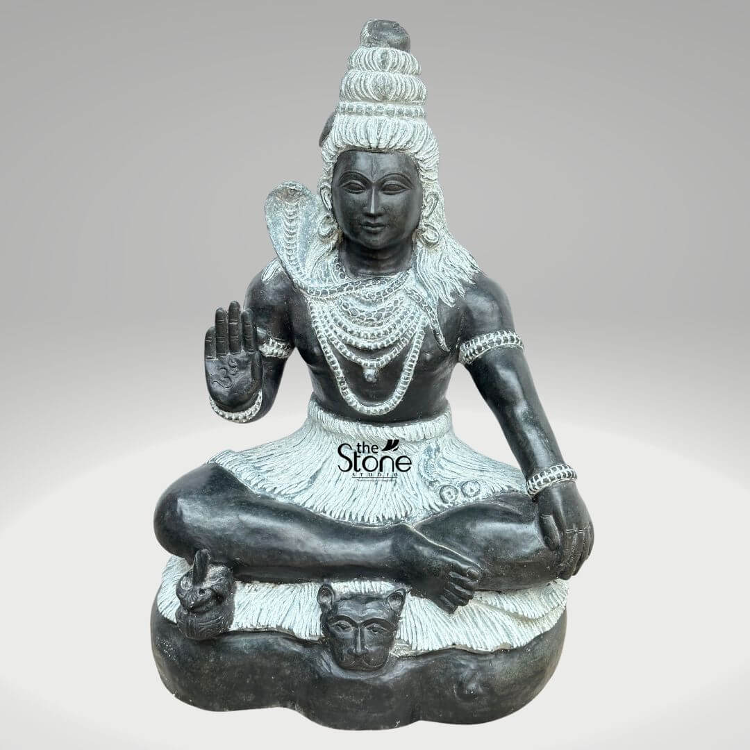 Stone Shiva Statue 18″