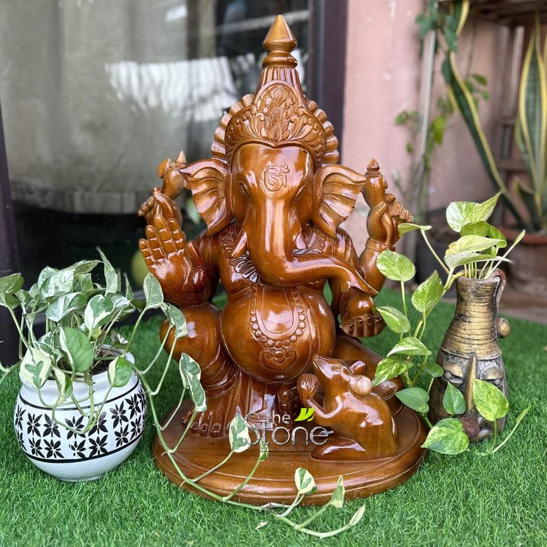 Lord Ganesha Wooden Statue 2ft