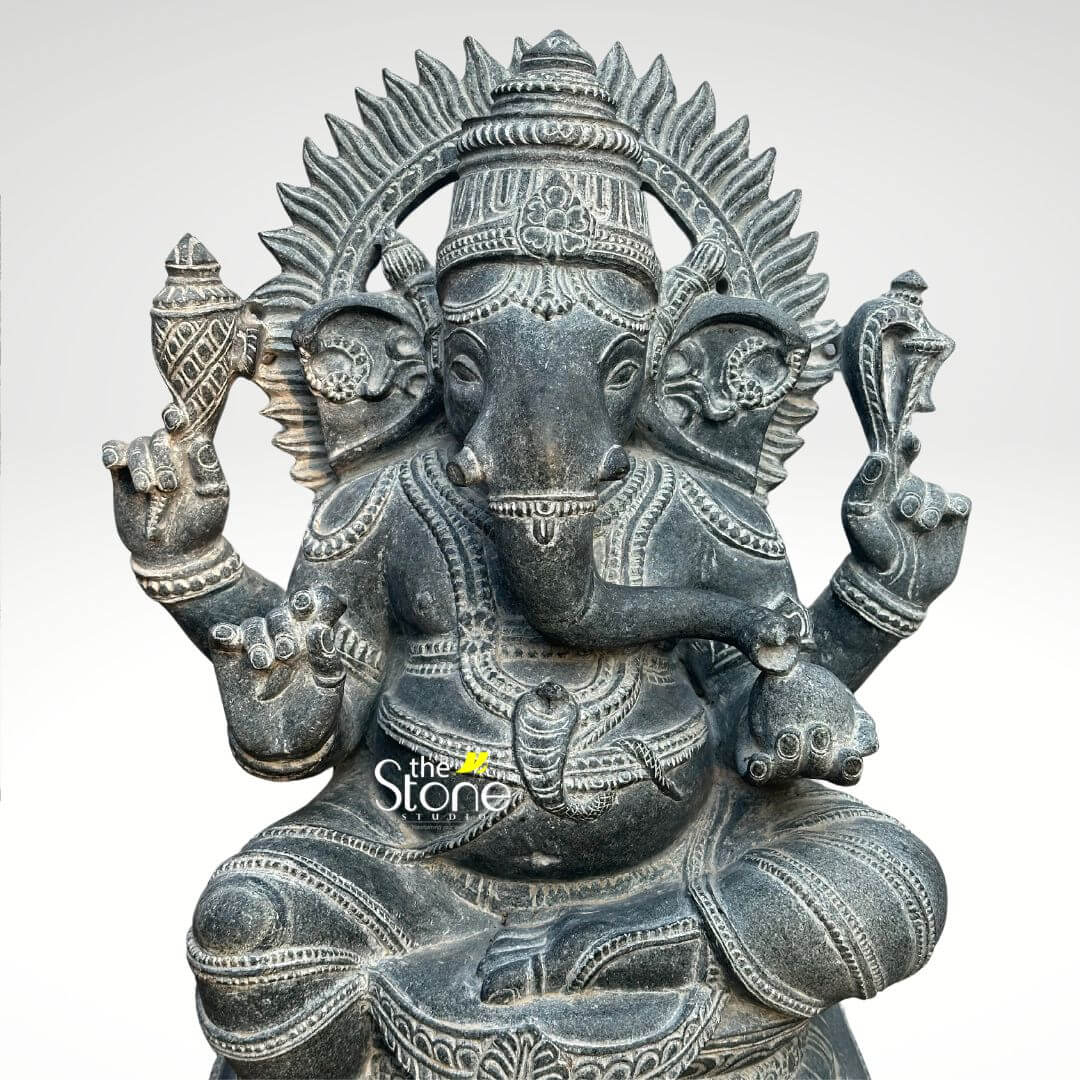 Ganapathi Stone Statue 2ft