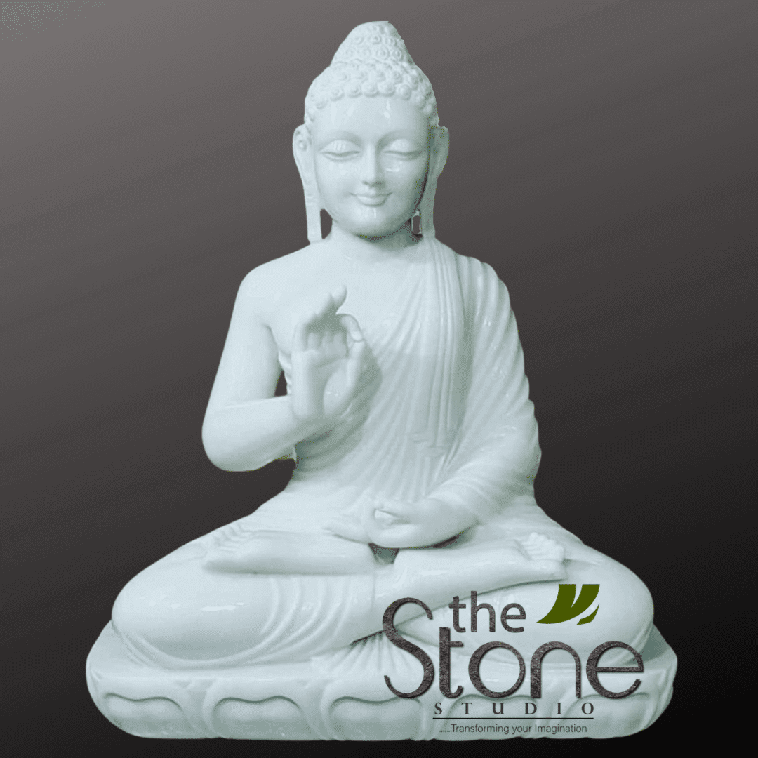 Marble Buddha Statue 24″