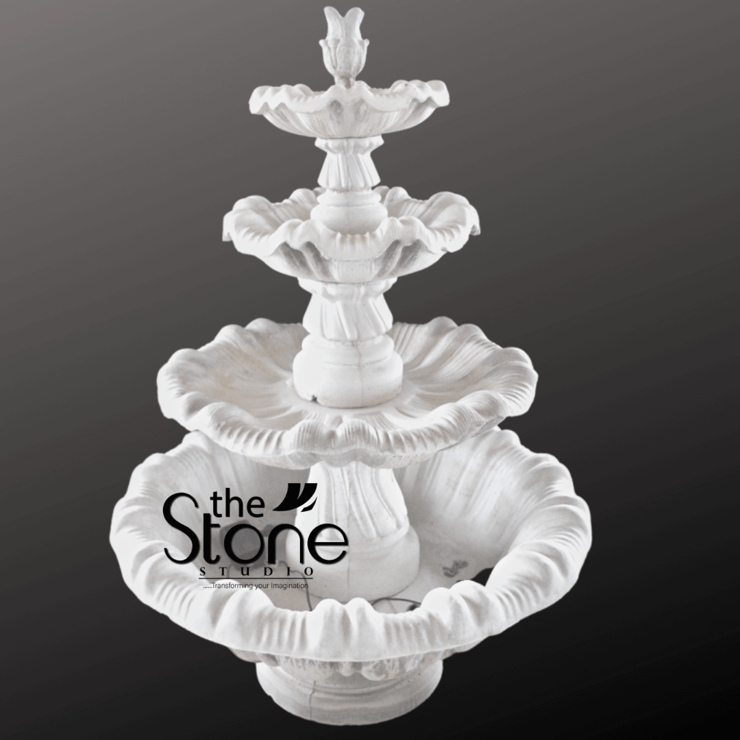 Marble Fountain with Four Layers 4ft