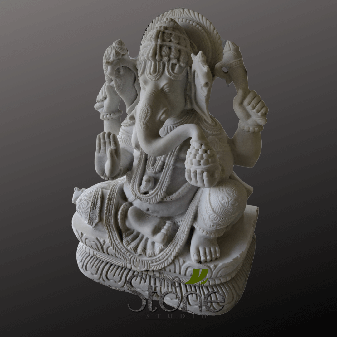 Marble Ganesh Idol 2.5ft