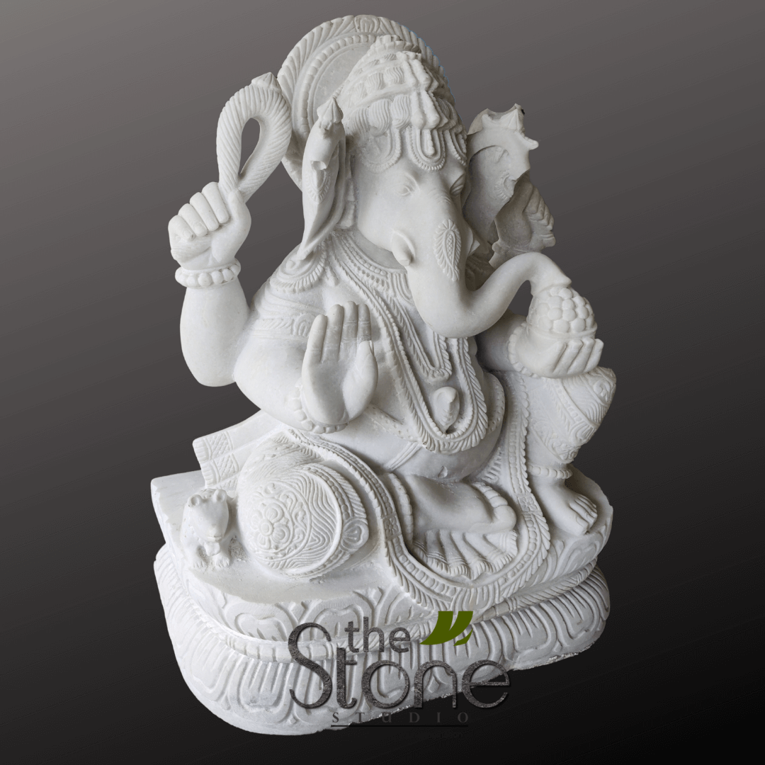 Marble Ganesh Idol 2.5ft
