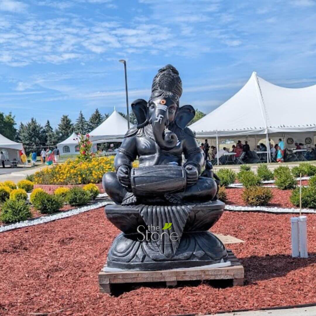 Dholak Ganesha Statue 5ft