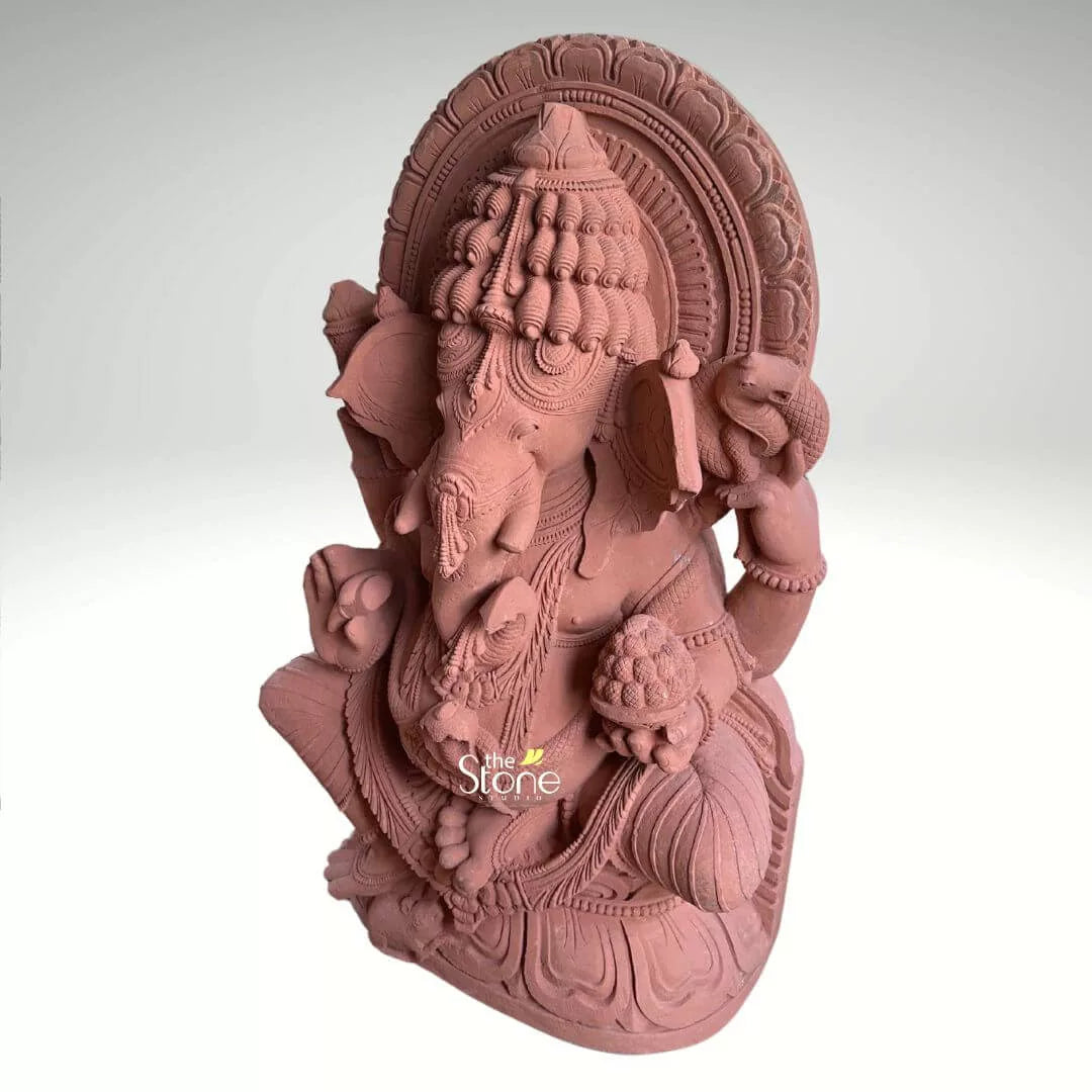 4 Feet Sandstone Ganesha Statue