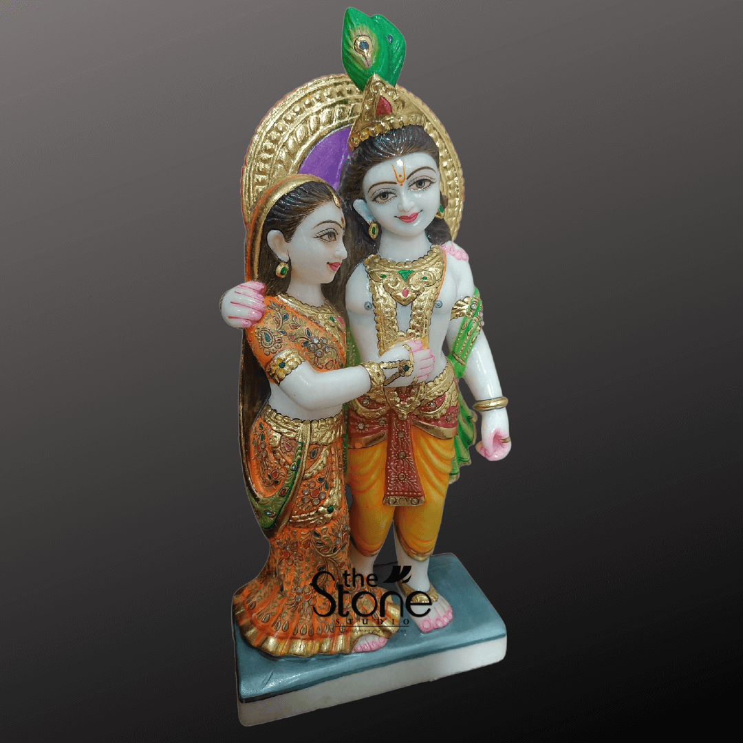 Marble Radha Krishna 18″