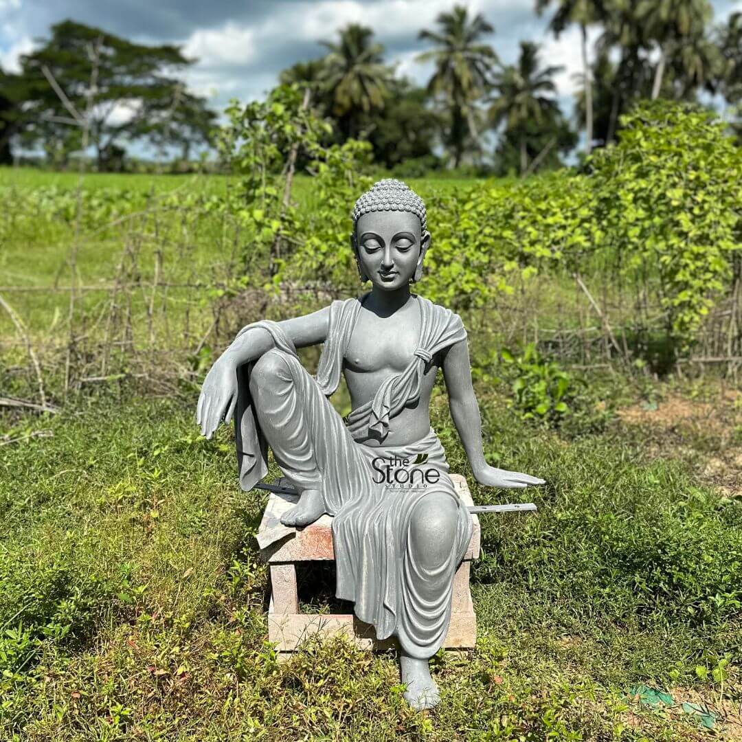 Relaxing Buddha Statue 3.5ft