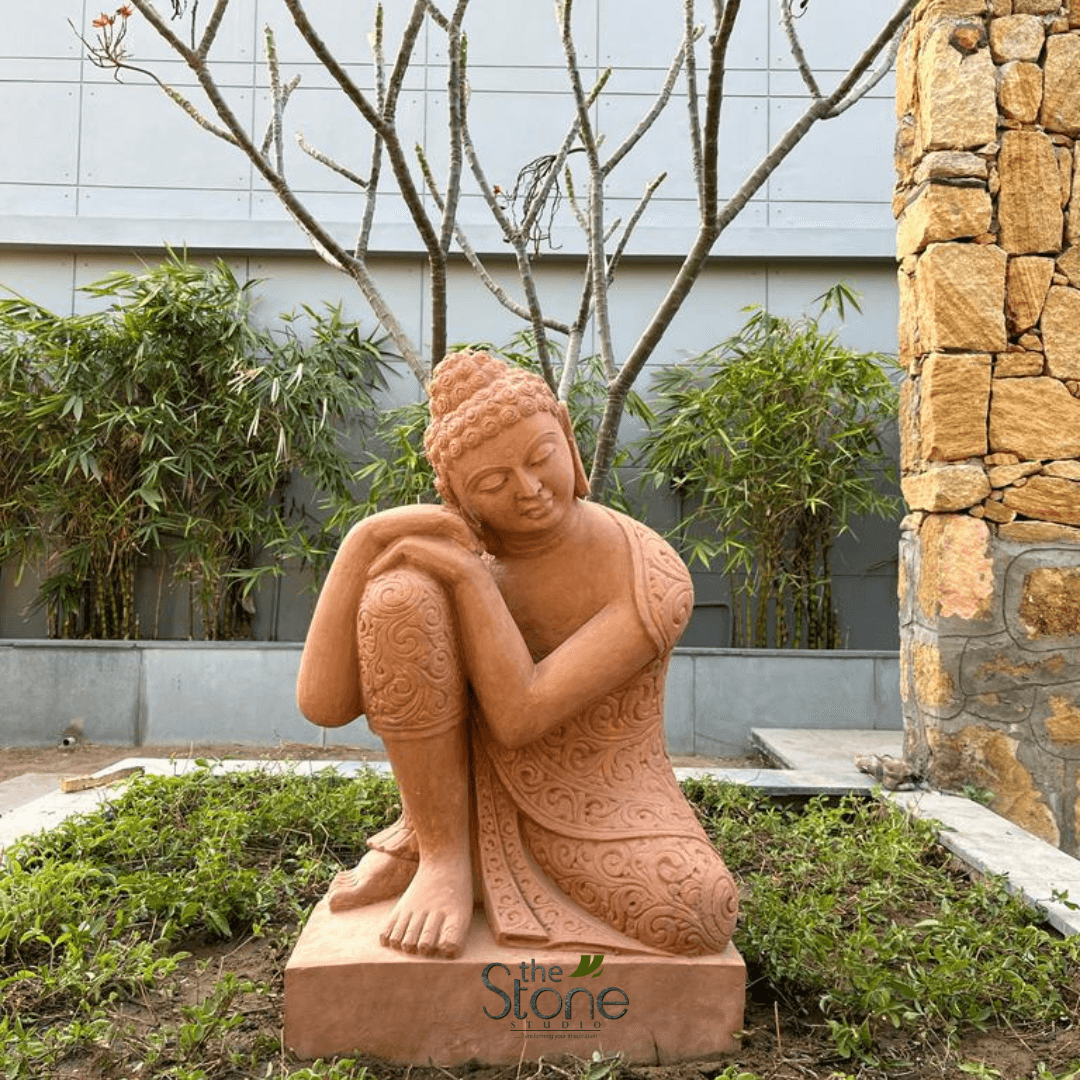 Resting Buddha Garden Statue 3ft