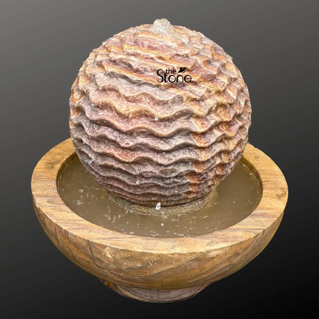 Stone Ball Water Fountain 20″