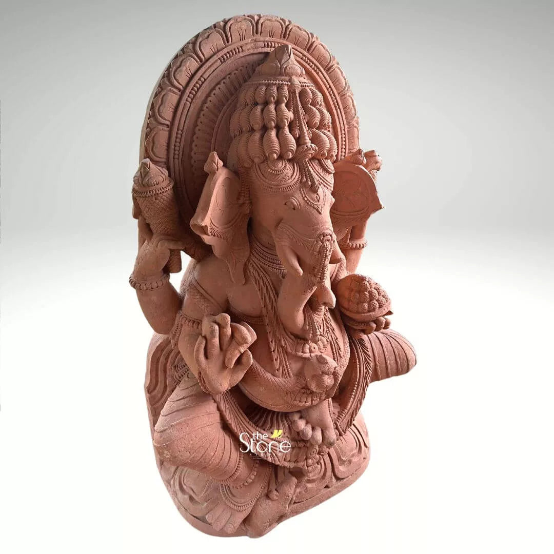 4 Feet Sandstone Ganesha Statue