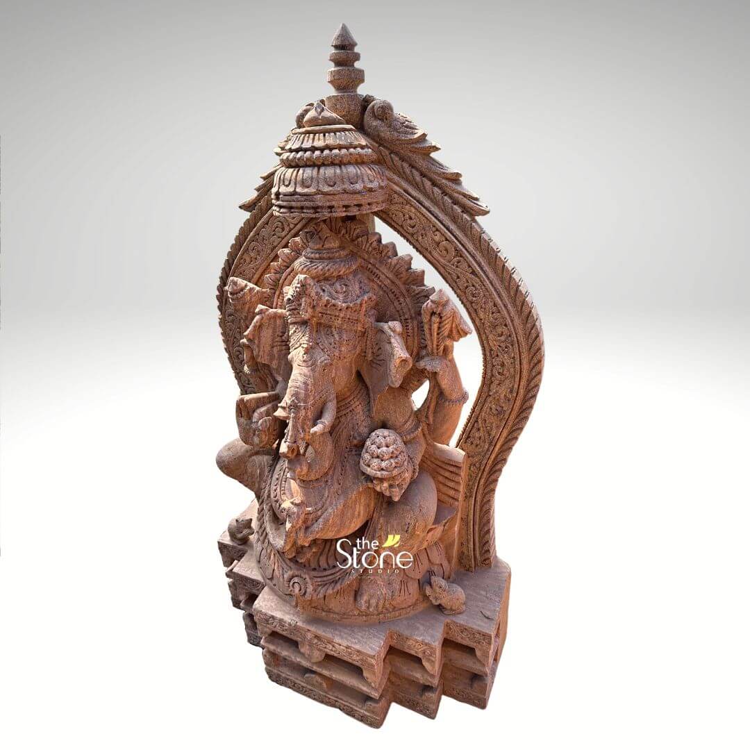 4.5 Feet Sandstone Ganesha Statue