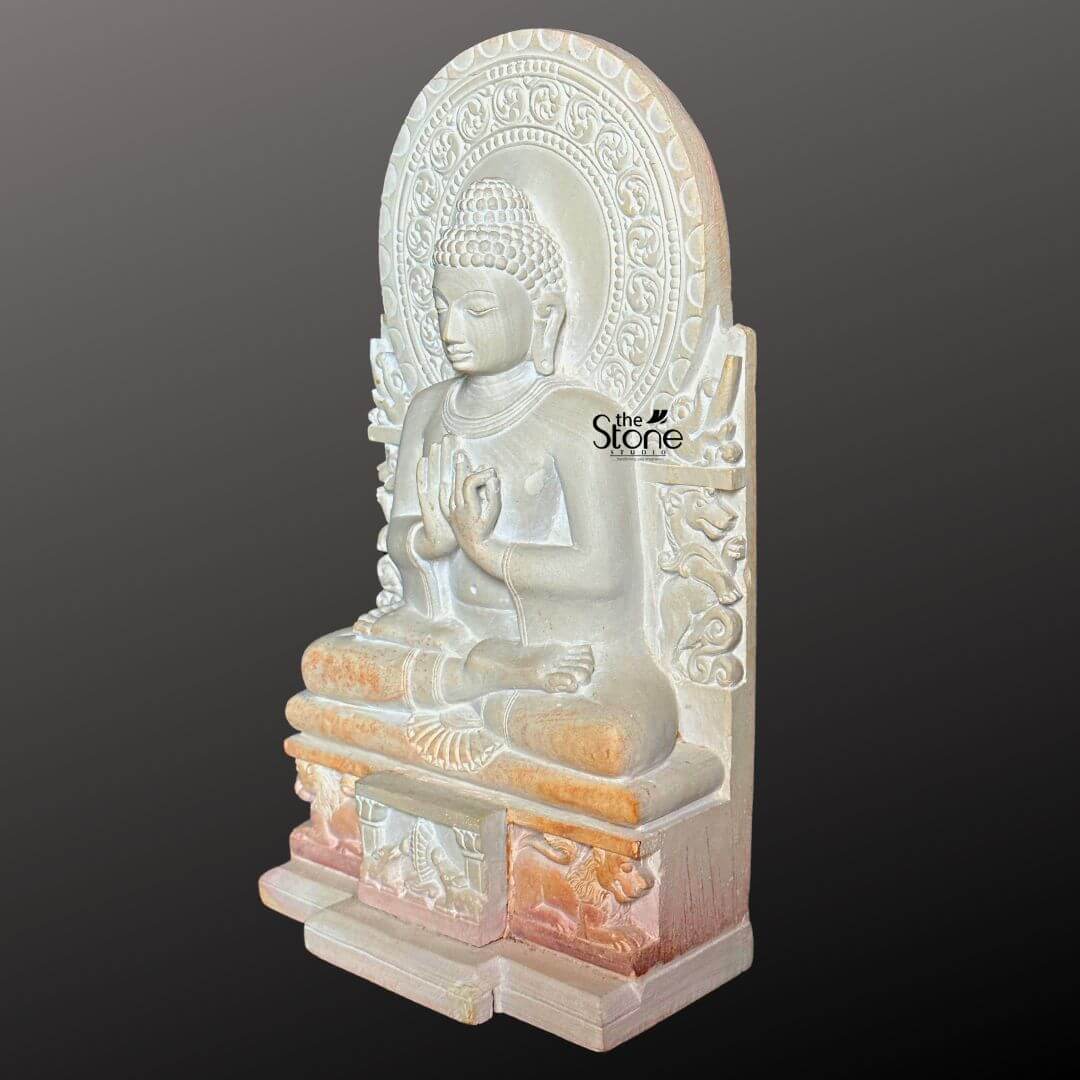 Sarnath Buddha Stone Statue 10″