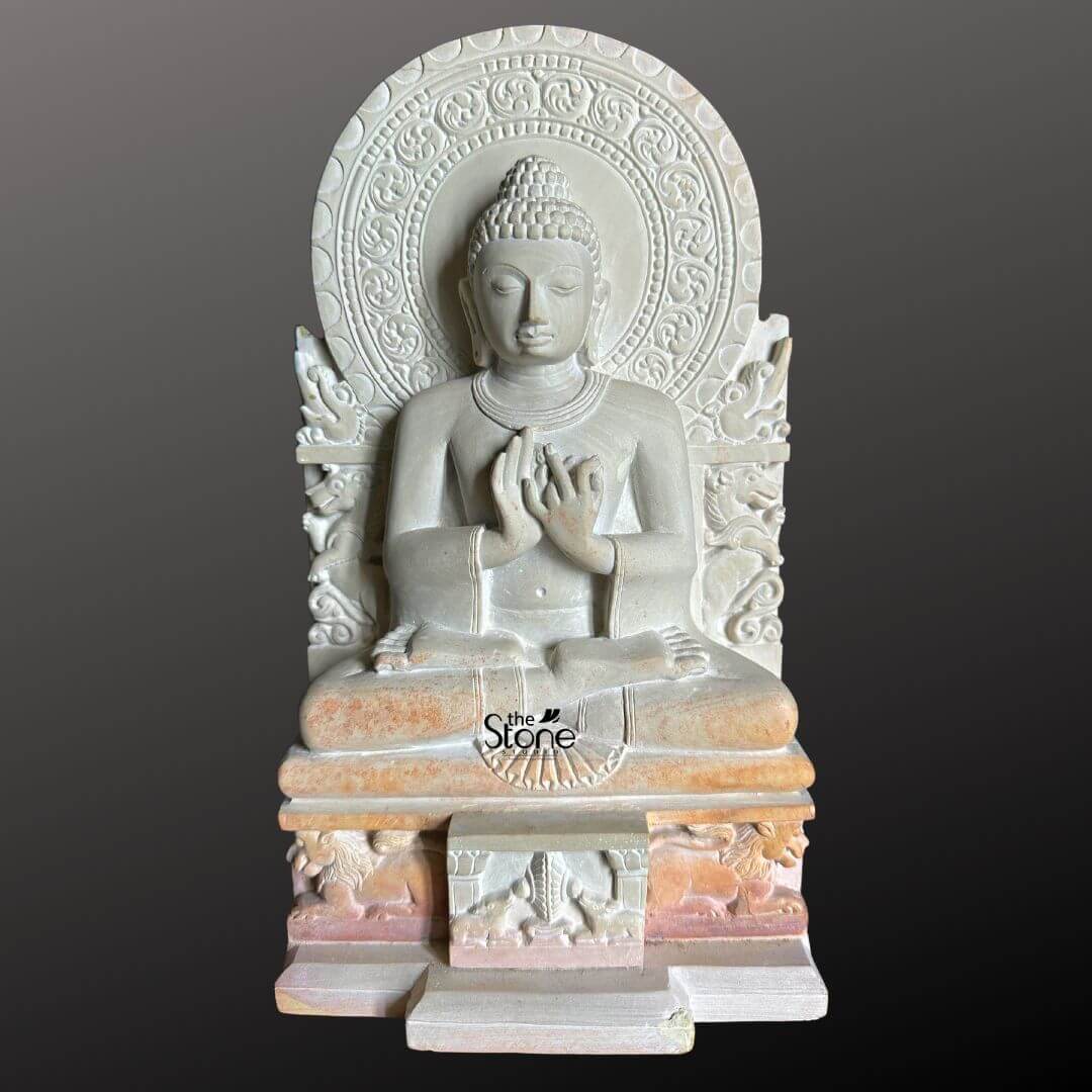 Sarnath Buddha Stone Statue 10″