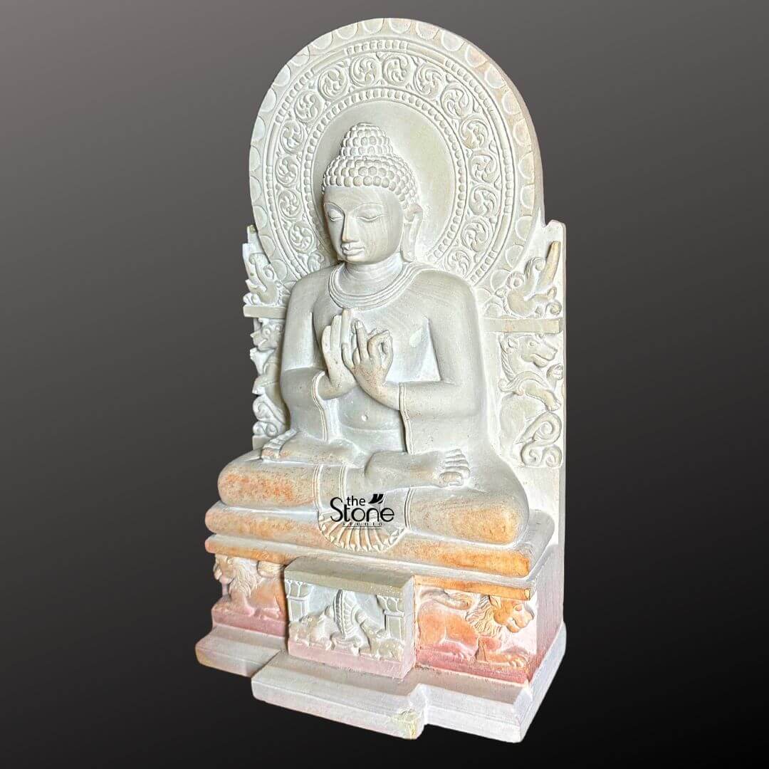 Sarnath Buddha Stone Statue 10″